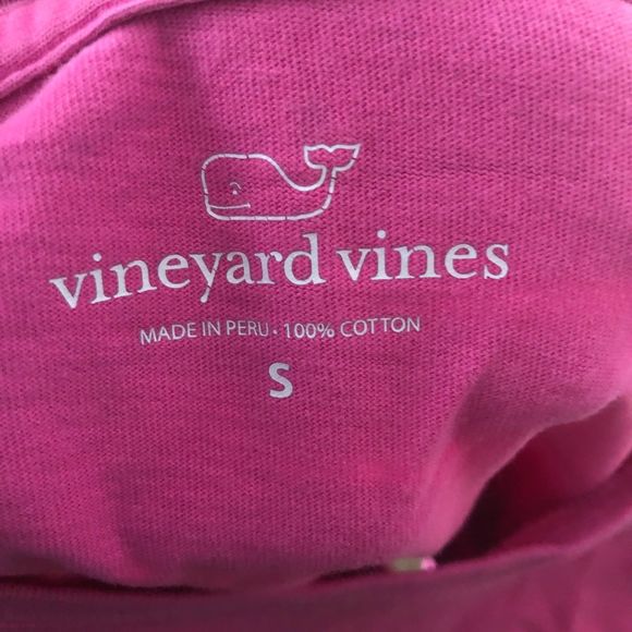 Vineyard Vines Long-Sleeved T-Shirt, Left Breadt Pocket, Pink, Soft Cotton SZ S - Picture 7 of 7